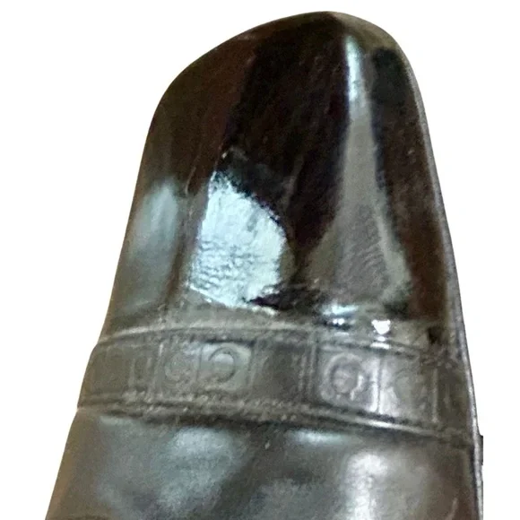 Salvatore Ferragamo Boutique Black Leather Low Heel Pumps 9.5AA - Picture 5 of 8